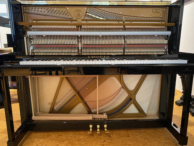 Klavier C. Bechstein A6 offen Mechanik, akkustische Anlage